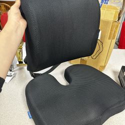 Seat Cushion & Lumbar Support Pillow
