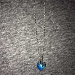 Swarovski Stone Necklace 22” Chain