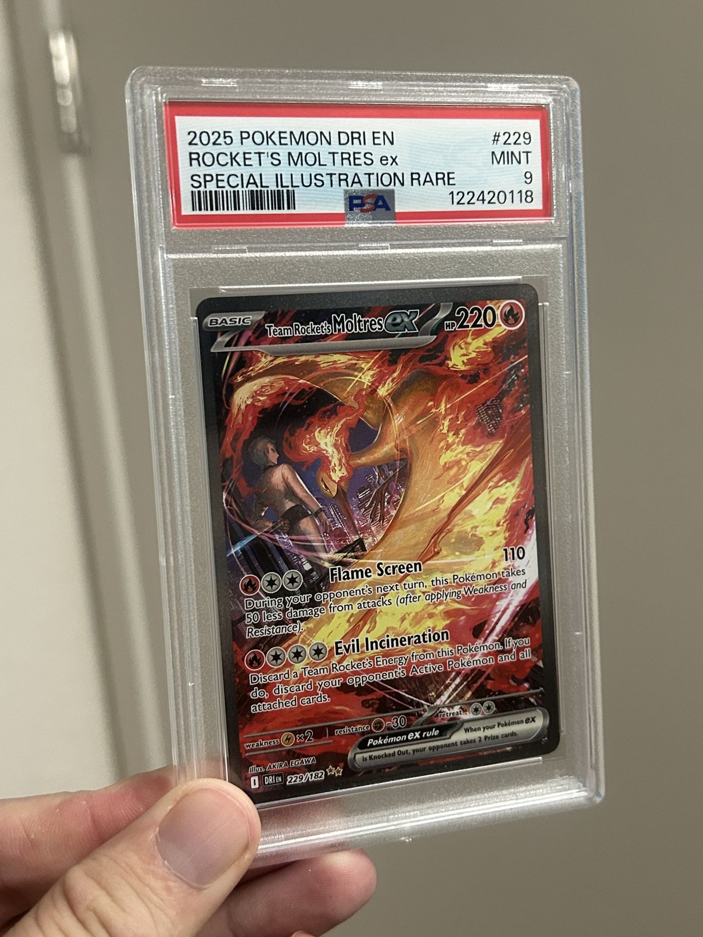 Team Rocket’s Moltres - Pokemon Card PSA 9
