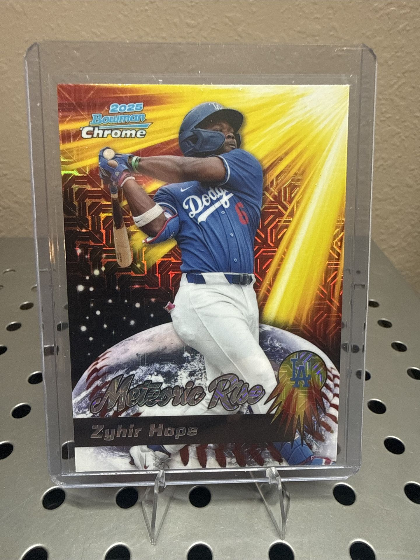 2025 Bowman Chrome - Meteoric Rise Zyhir Hope #MR-19 Mojo Refractor (RC)