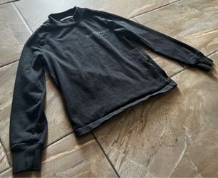 Fear Of God Essentials Kids Black Classic Long Sleeve T-shirt