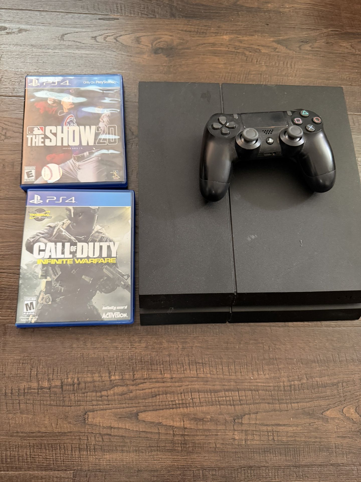 PS4 With Two Games. Needs Power Cord