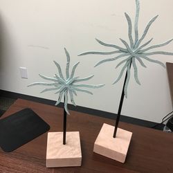 Decorative Sunburst Pair