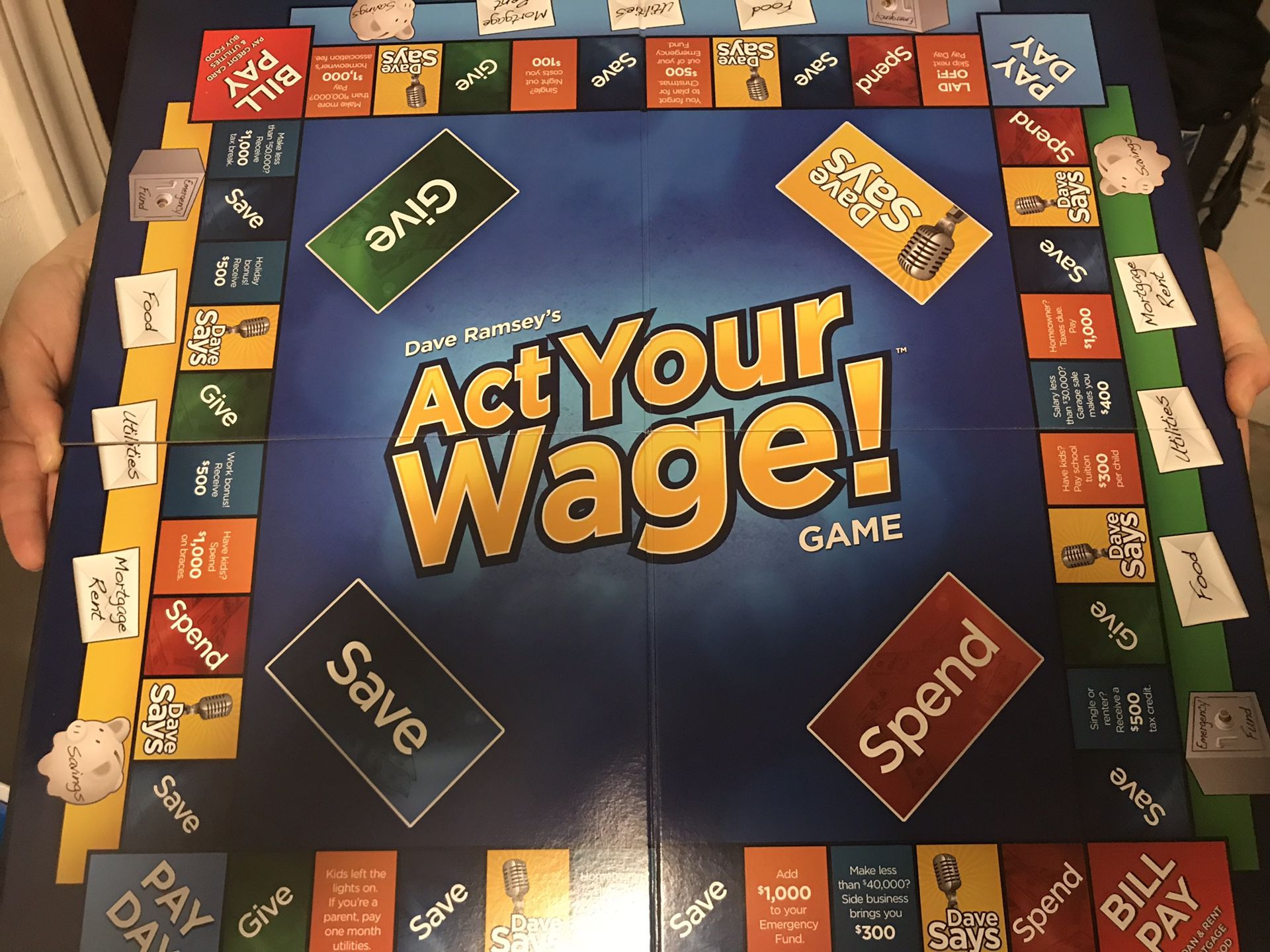 “Act Your Wage” Dave Ramsey’s Board Game - Finance for Kids