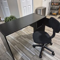 desk with chair