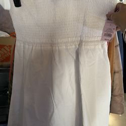 White Strapless DRESS 