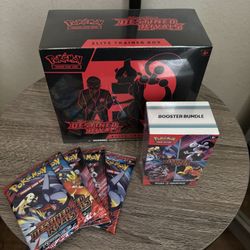 Destined Rivals Etb, Booster Bundle, 5 Loose Packs 