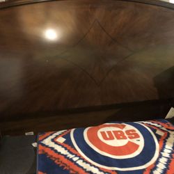 King Size sleigh bed - solid wood bedroom set.