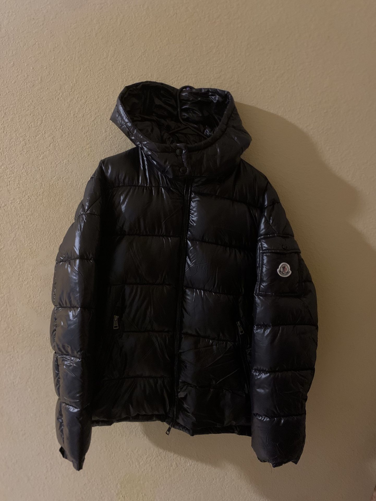 New Moncler Maya Hooded Puffer Shiny Jacket 