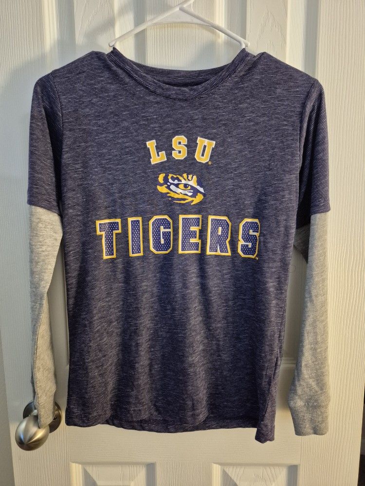 Long-sleeved LSU Shirt, Boys Med
