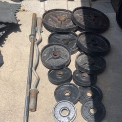 Olympic Weights Plus Barbells 
