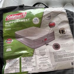 Coleman SupportRest Elite Double-High Air Mattress with 120V Built-In Pump, Queen Sized