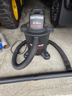 Craftman 2.0H.P. wet/ dry 6 gallon shop vac.