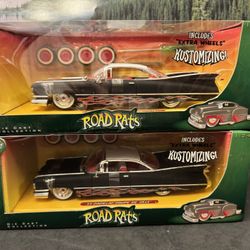 1959 Cadillac Coupe De Ville 1:24 Scale Jada Road Rats Custom Diecast Car. New Unopened. $35.00 each. 
