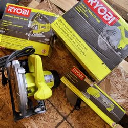 Used Good, work great.

Ryobi three corded tools. 
Ryobi 0.4 Amp Corded 2-7/8 in. Detail Sander
Ryobi 4.8 Amp Corded Variable Speed Orbital Jig Saw
Ry