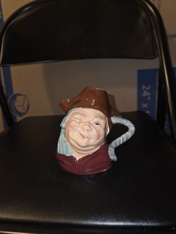 Vintage Kelsboro Ware Hand Painted Pottery JOLLY ROGER PIRATE Toby Jug England