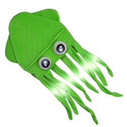 Gloworks Flashing Squid Hat Green Light Up Birthday Party Rave