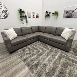 New In Box Sectional Leather Couch - Free Delivery