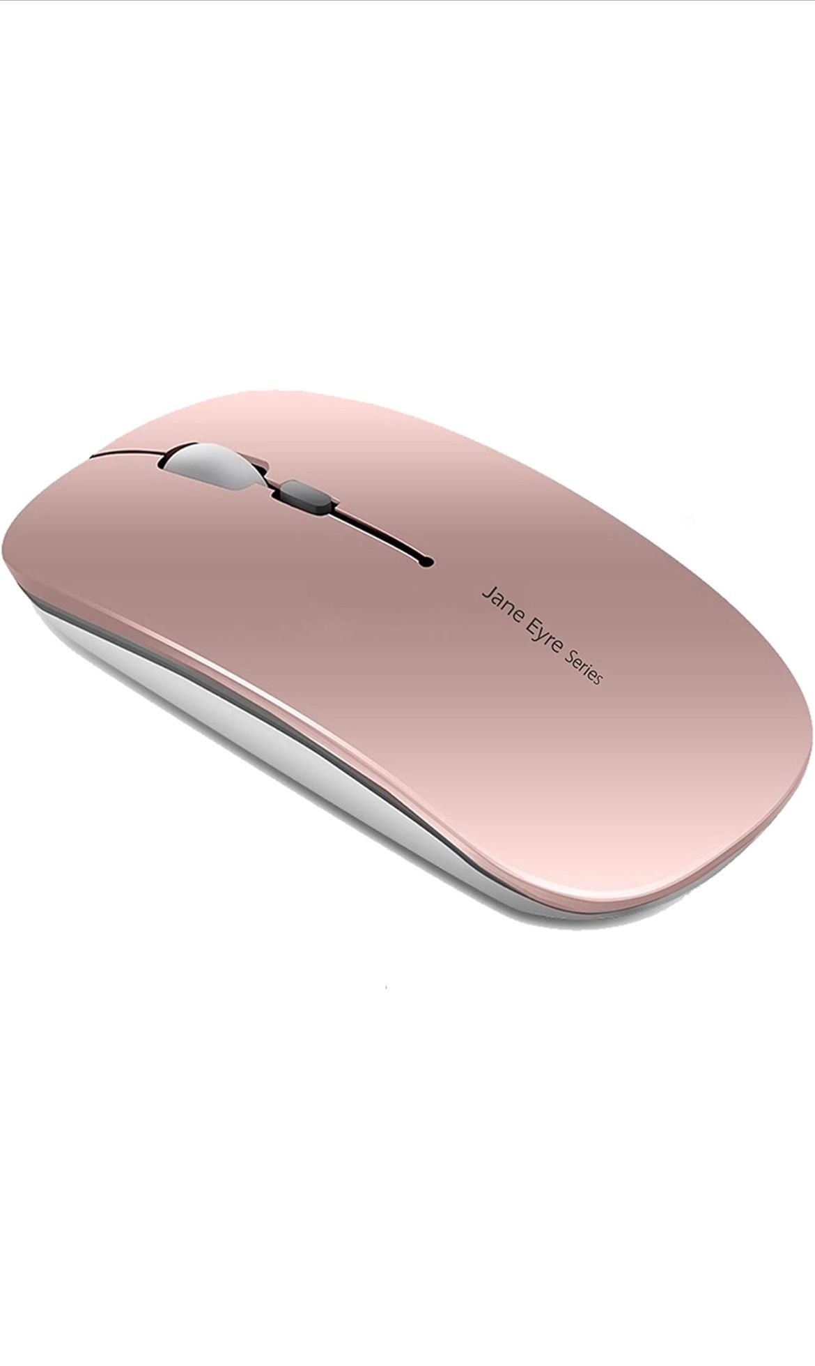 Q5 Slim Rechargeable Wireless Mouse, 2.4G Optical Silent Ultra Thin Wireless Rose Gold