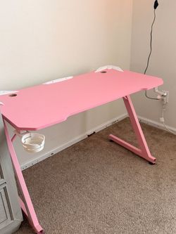 Pink Gaming Desk