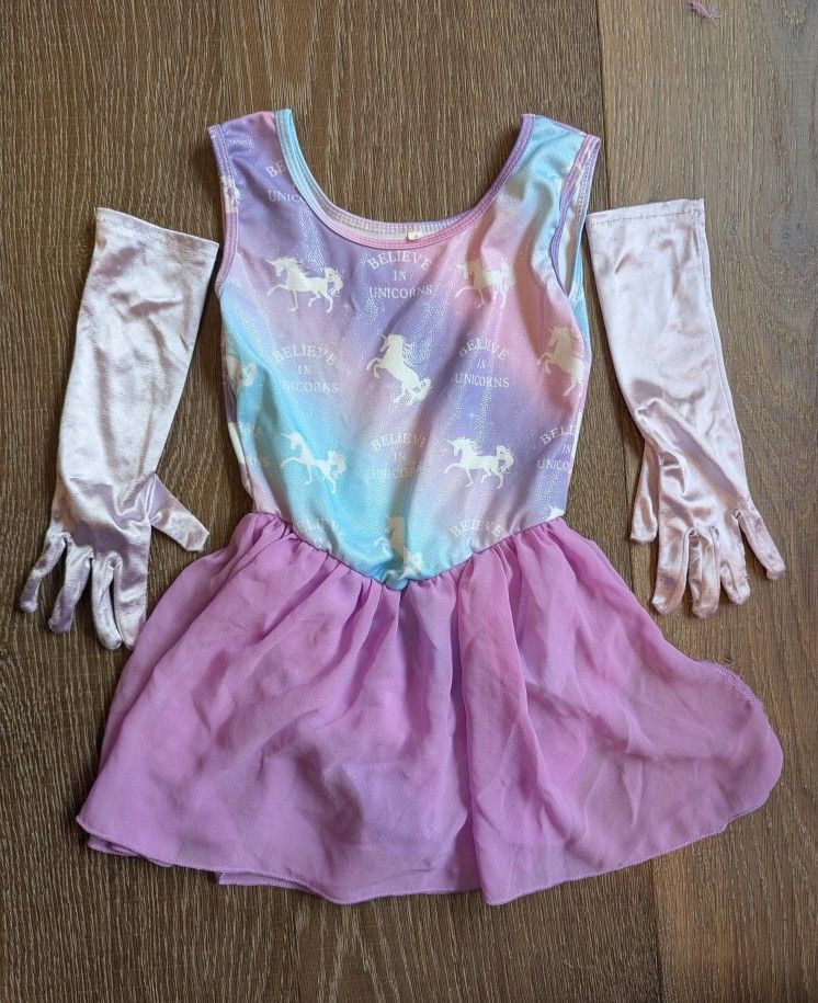 Unicorn Dance Outfit With Gloves