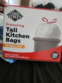 First street trash bags 13 gallon