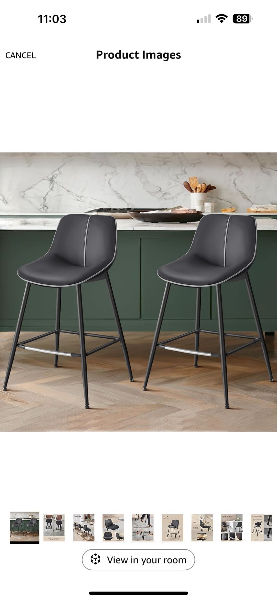 Bar Stools Set of 2