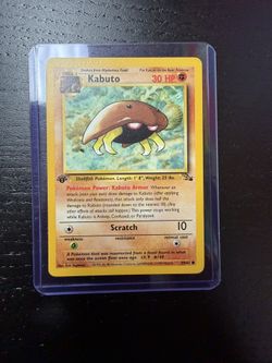 Kabuto 50/62 - 1st Edition Fossil - WotC 1999 - LP/NM - Vintage Pokemon
