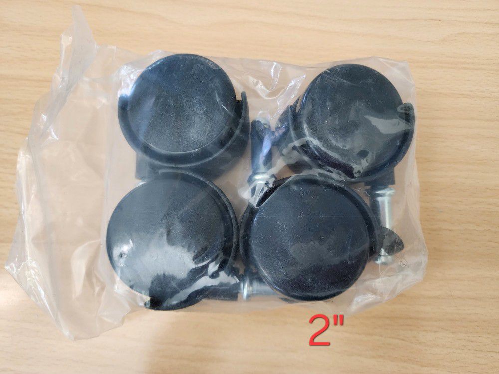 2 Pairs Of Office Chair Wheels 