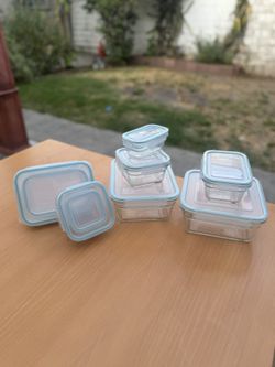 Glass lock Storage Containers 
