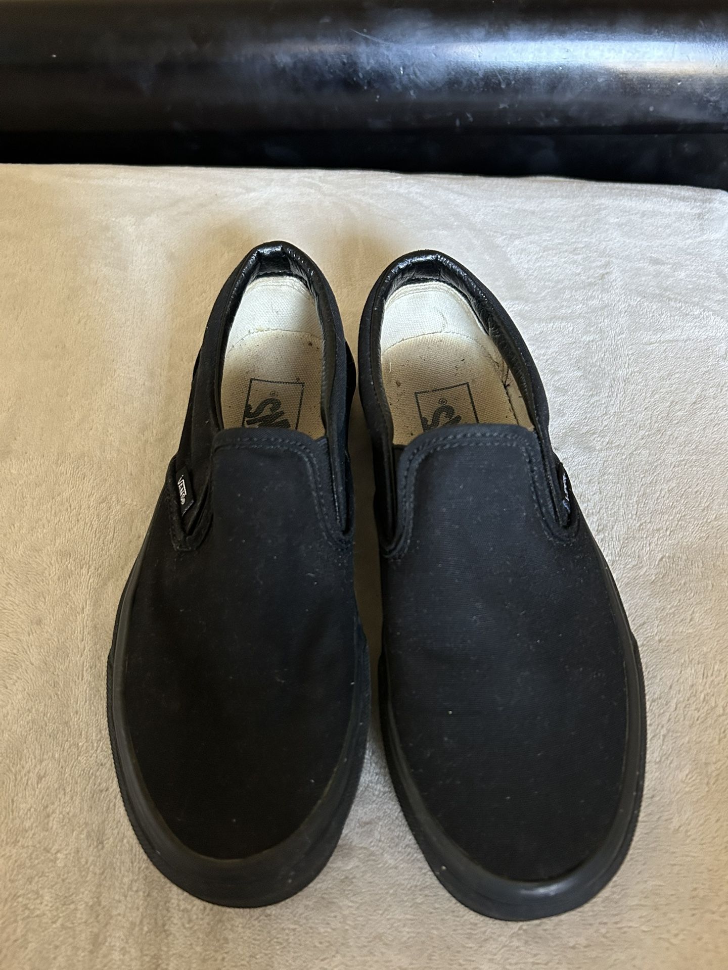 Black Slip On Vans