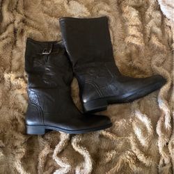 Black Buckle Boots