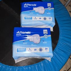Attends Disposable Briefs 