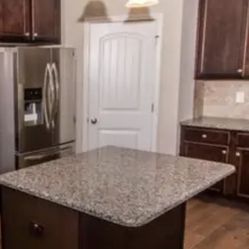Granite Countertops w/ Sink (NO CABINETS)- Multiple Pieces (Kitchen and Island)