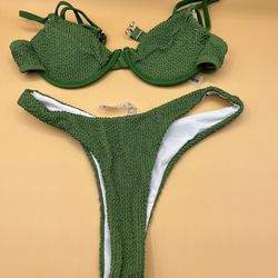 Shein Green Bikini Size Small