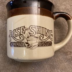 1984 Hardee’s Rise And Shine Breakfast Restaurant Coffee Mug Cup