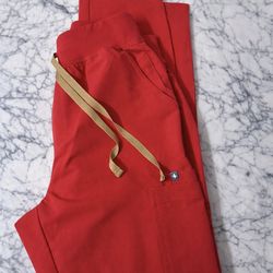 Figs Scrub pants spring color reddish orange M/T