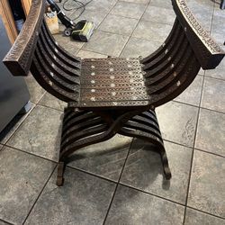 Vintage Folding Wood Chair