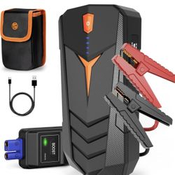 1500A Peak Car Jump Starter for Up to 8L Gas or 6.0L Diesel Engine, 12V Auto Lithium Battery Booster for Cars, Trucks, SUV, Portable Power Pack Jump B