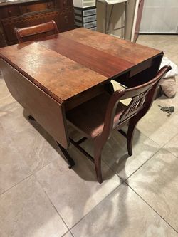 Wooden antique dining set