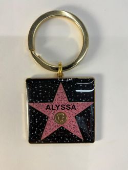 Alyssa Star keychain- Hollywood walk of fame