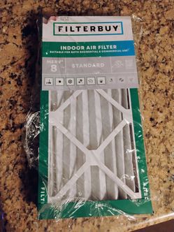 2 Filterbuy 8x16x1 Air Filter