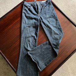 NYDJ Dark Blue Denim Jeans with Contrast Stitching Size 10