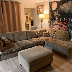 Sectional Sofa + Ottoman
