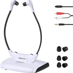 SIMOLIO Wireless Headphones for TV Watching w/Clarified Dialog, 