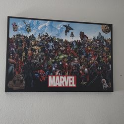 Kid's Room Decor Marvel Canvas