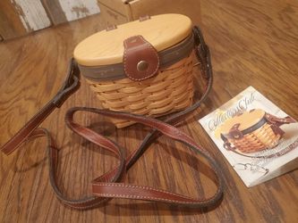 Unused Longaberger Collectors Club Edition Country Estates Coll Small Saddlebrook Basket 15679 Thumbnail
