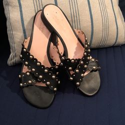 Kate spade ♠️ Leather Black Sandals Very Nice Perfect Conditions