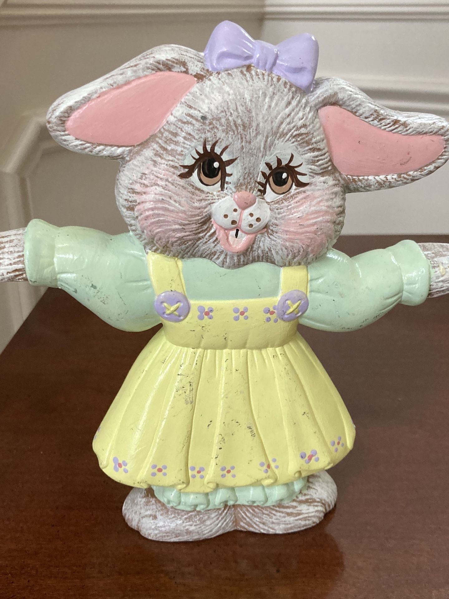 Ceramic Girl Easter Bunny