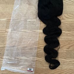 32in human hair body wave wig 13x6